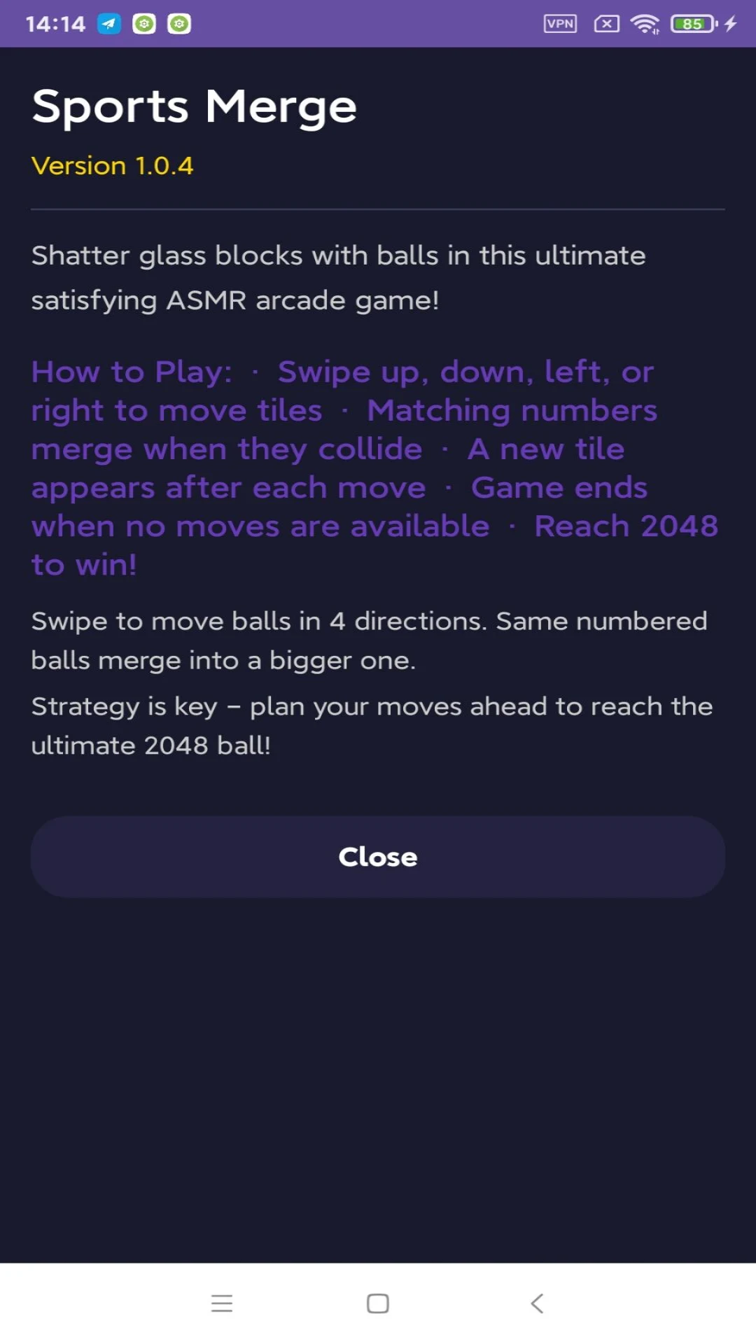 Sports Merge: 3D Ball 2048 screenshot